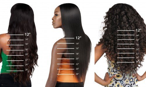 The Measure the Length of the Hair Weft