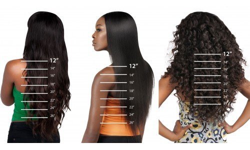 The Measure the Length of the Hair Weft