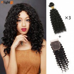3 Bundles Brazilian Virgin Curly Hair