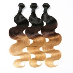 3 Bundles Ombre Body Wave Hair With Closure
