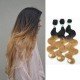 3 Bundles Synthetic Hair Body Wave Ombre Color