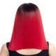 16 Inches Short Straight Wigs Ombre Color