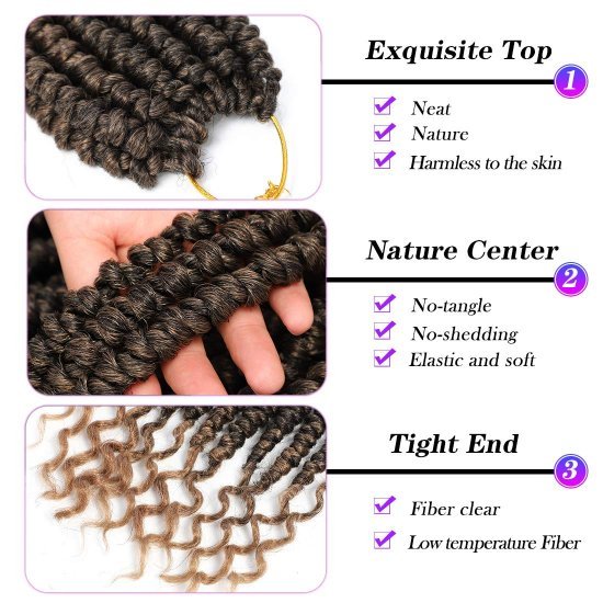 12 Inch Spring senegalese twist crochet hair
