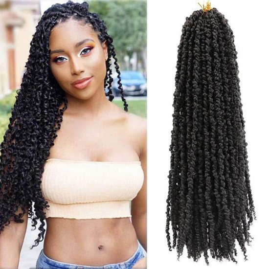 18 Inches Pre-twisted Passion Twists Crochet Hair