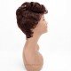 Short Curly Wave Synthetic Bangs Wigs