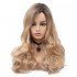 24 Inches Long Ombre Synthetic Wigs Blonde Hair