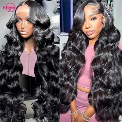 Glueless Wig Body wave Wig Human Hair 5x5 Transparent Lace Front Wig